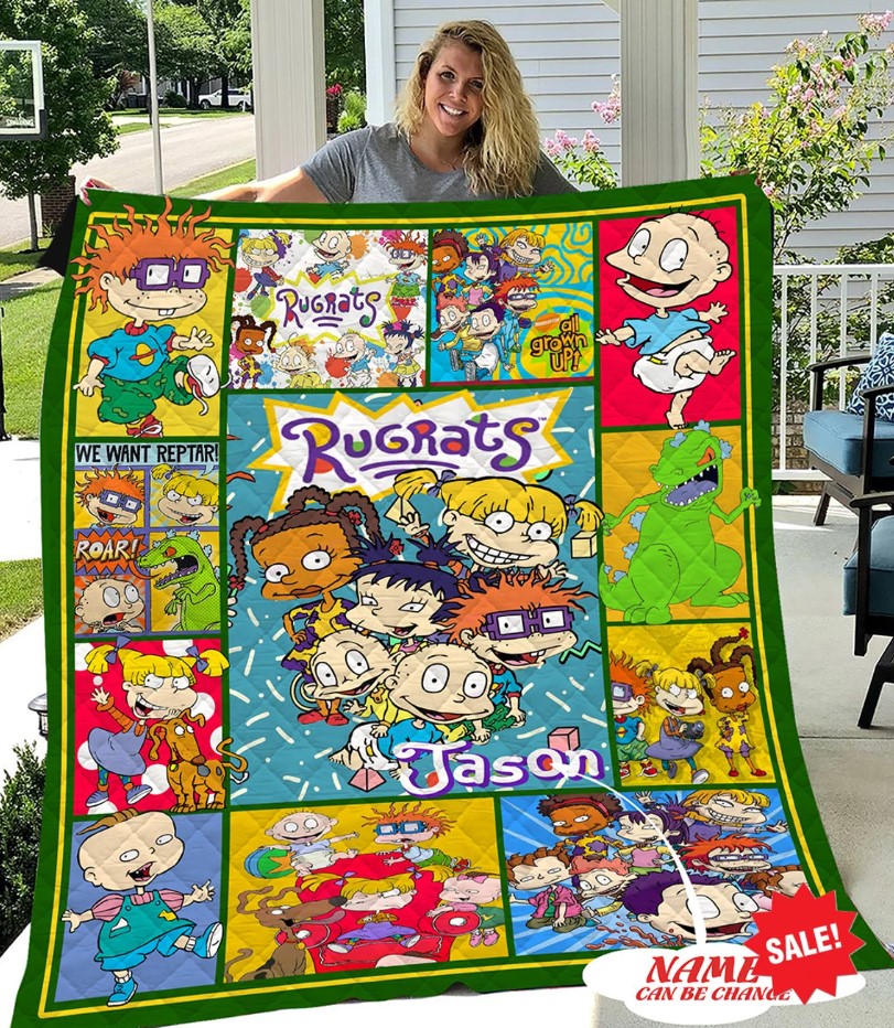 Personalized Rugrats Blanket Quilt Rugrats Friends Custom Quilt Rugrats Cartoon Custom Blanket